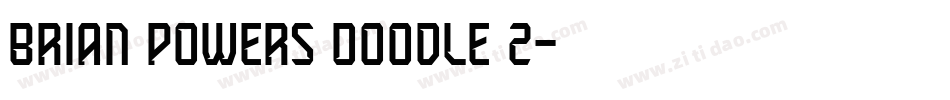 Brian powers Doodle 2字体转换
